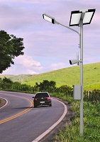 ไฟถนนโซล่าเซลล์ พร้อมกล้อง CCTV