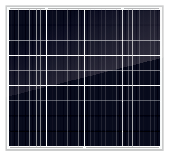 แผงโซล่าเซลล์ 100W โมโน