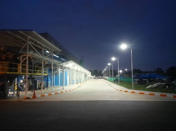 ตัวอย่างงานติดตั้งไฟโซล่าเซลล์all in one