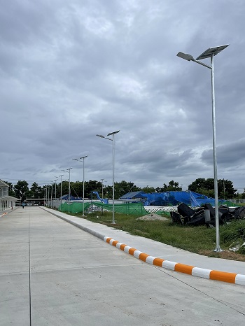 ตัวอย่างงานติดตั้งไฟโซล่าเซลล์all in one