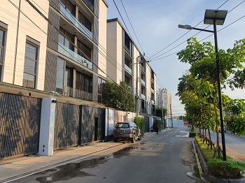 ตัวอย่างงานติดตั้งไฟโซล่าเซลล์all in one