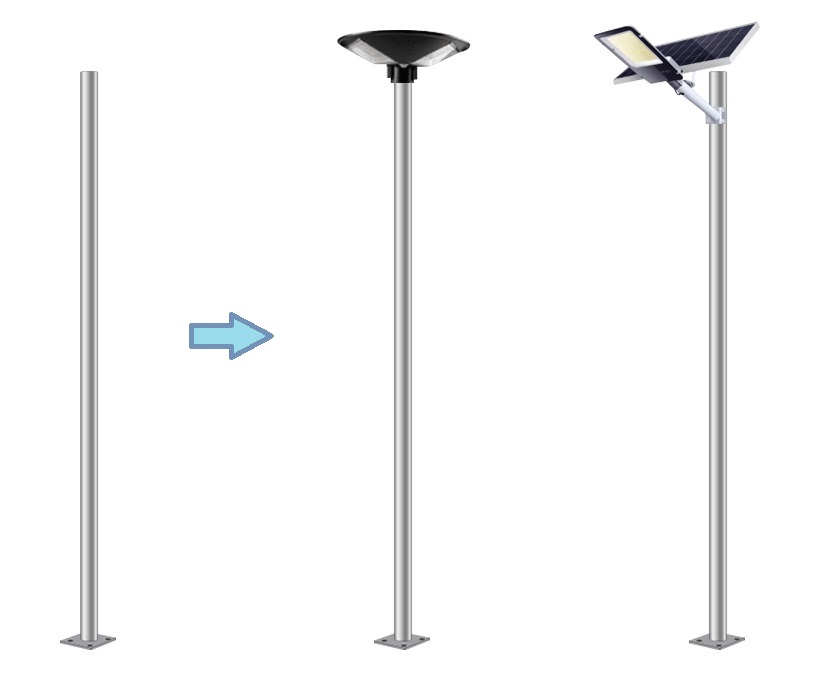 แบบเสาไฟโซล่าเซลล์ All in One