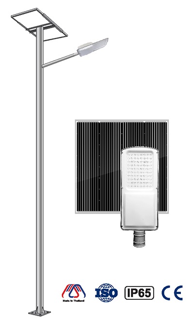 ไฟถนนโซล่าเซลล์ 80 วัตต์ รุ่น NSS-80i