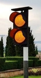 ไฟกระพริบโซล่าเซลล์ แบบ2หัว Traf-170x2/20S