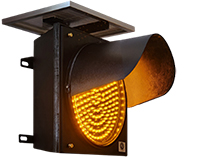 ไฟกระพริบโซล่าเซลล์ สีแดง